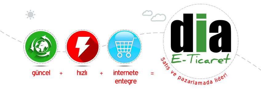 DİA E-Ticaret. Online Satışta Bir adım öne geçin.
